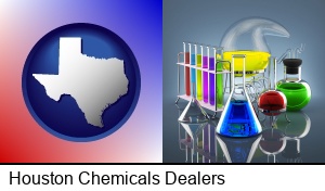 Houston, Texas - colorful chemicals