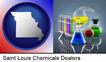 colorful chemicals in Saint Louis, MO