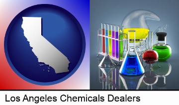 colorful chemicals in Los Angeles, CA